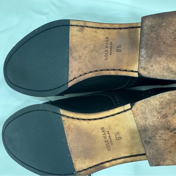 NWOT Cole Haan Black Benton MDL Wing II Oxford Dress Shoes with Brogue Detailing - Picture 7 of 8